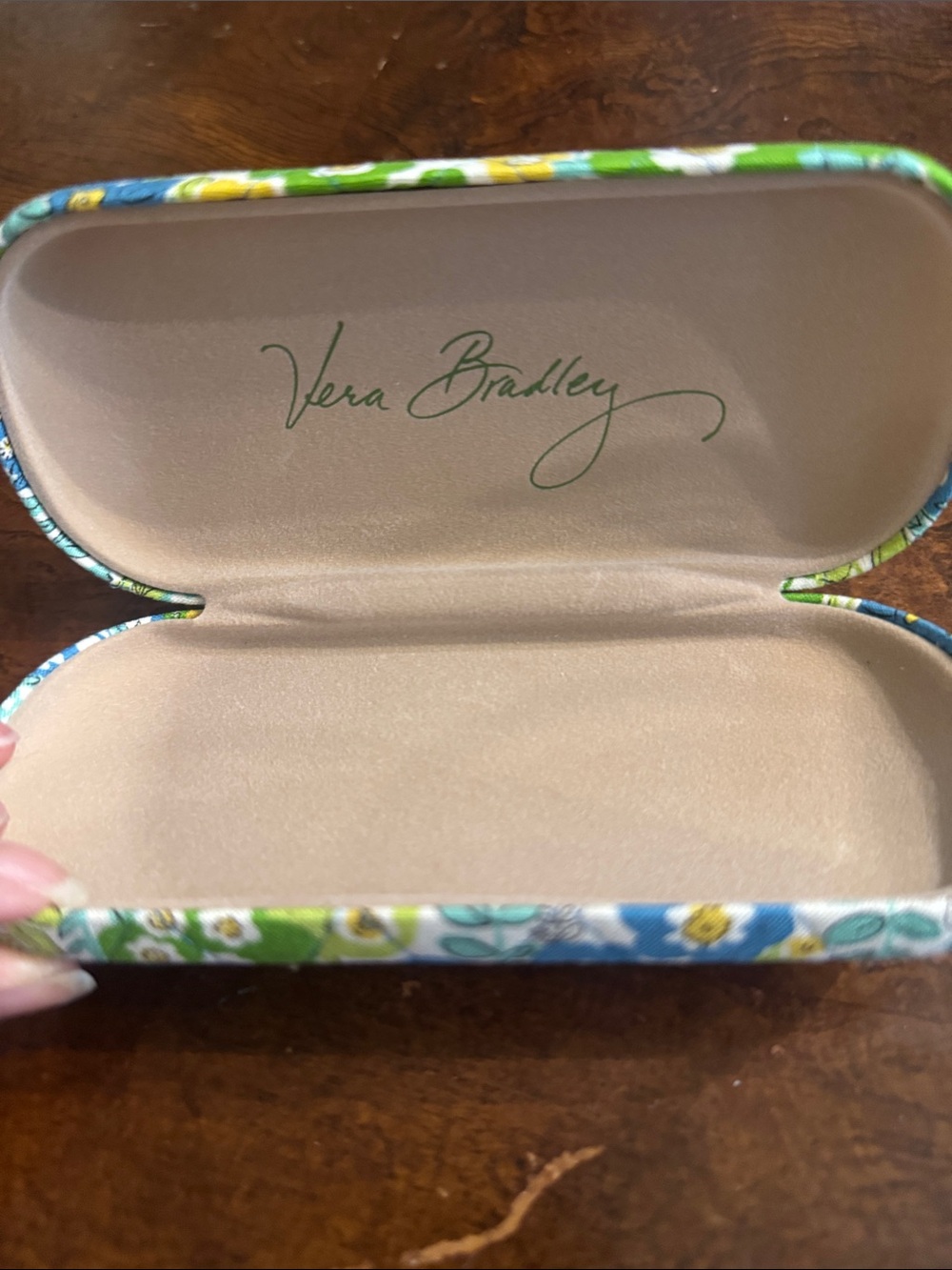 Vera Bradley Floral Eyeglass Case - Blue, Green & Yellow
